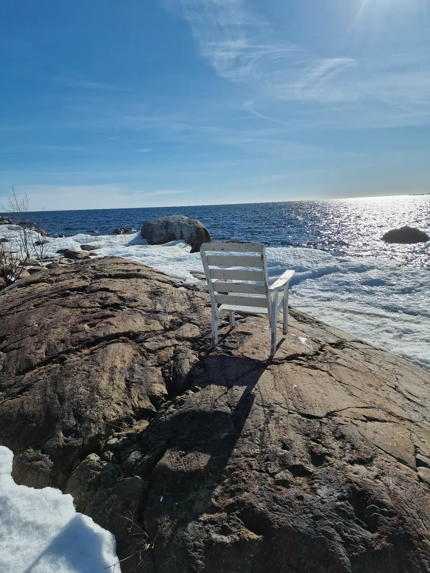 Chair by the sea